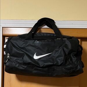 Nike Black and White Duffel Bag